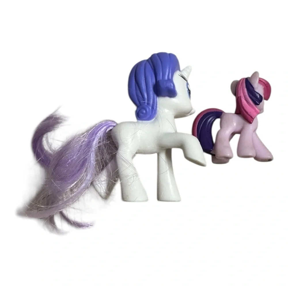 My Little Pony Rarity And Twilight Sparkle Mini Ponies  McDonalds Collectibles